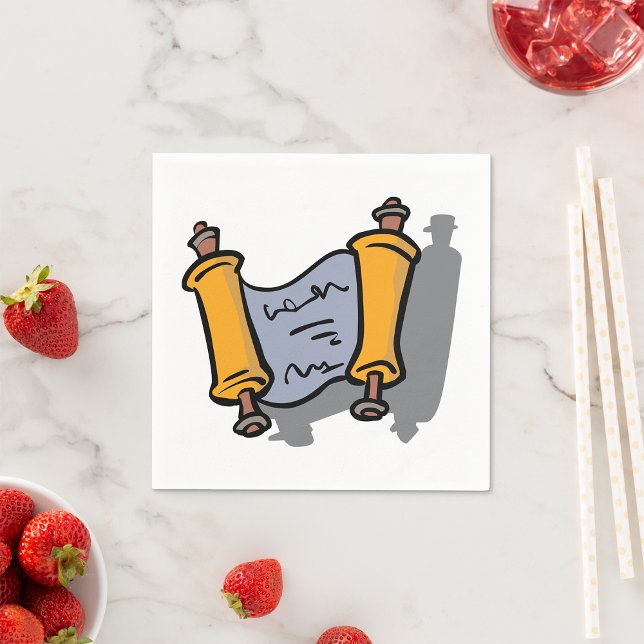 Guardanapo De Papel Hanukkah Scroll Paper Napkins (Criador carregado)