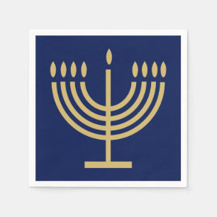 Guardanapo De Papel Hanukkiah Feliz Hanukkah Judaico dreidel Menorah