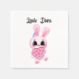Guardanapo De Papel Happiness magic sweet bunny in the rainbow