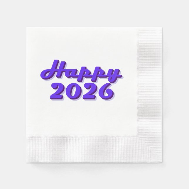 Guardanapo De Papel Happy 2026 (Frente)