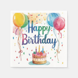 Guardanapo De Papel Happy Birthday