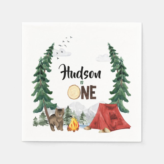 Guardanapo De Papel Happy Camper Napkins (Frente)