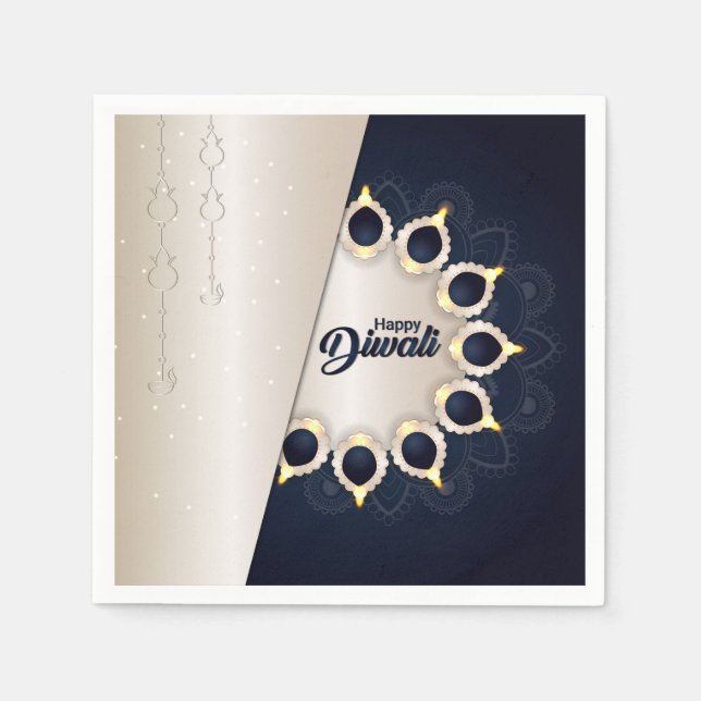 Guardanapo De Papel Happy Diwali Napkins (Frente)