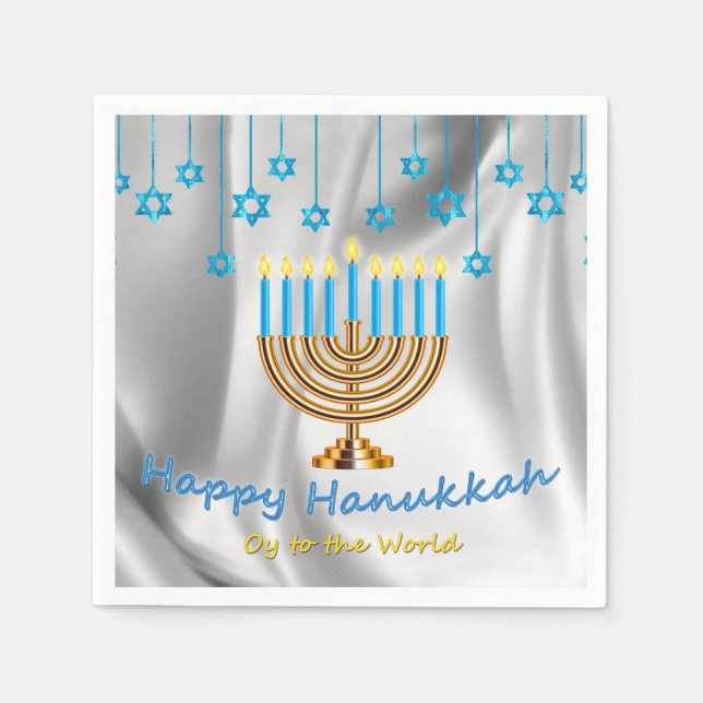 Guardanapo De Papel Happy Hanukkah (Frente)