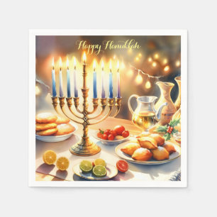 Guardanapo De Papel Happy Hanukkah