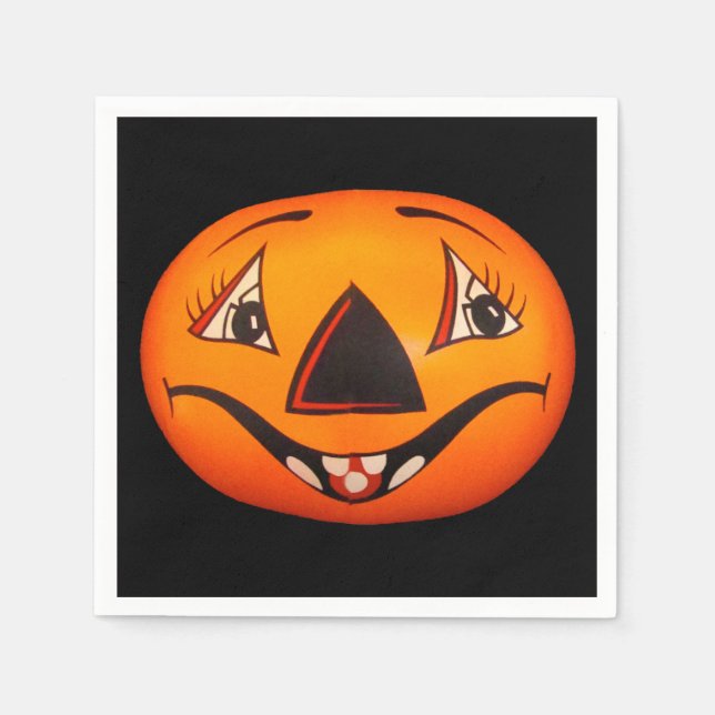 Guardanapo De Papel Happy Jack O’ Lanterna Halloween (Frente)