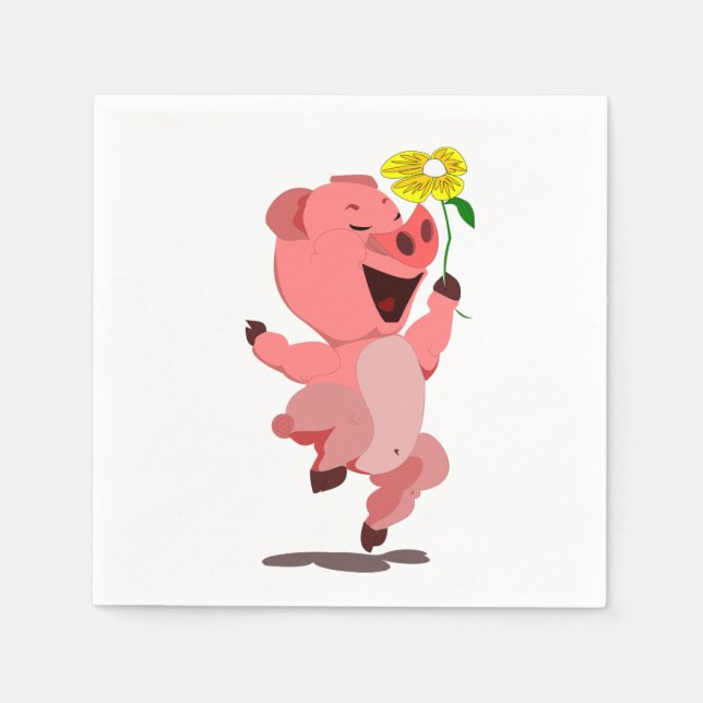 Guardanapo De Papel Happy Piggy (Frente)