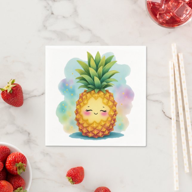 Guardanapo De Papel Happy Pineapple Napkins (Insitu)