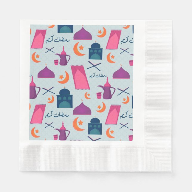 Guardanapo De Papel Happy Ramadan Pattern (Frente)
