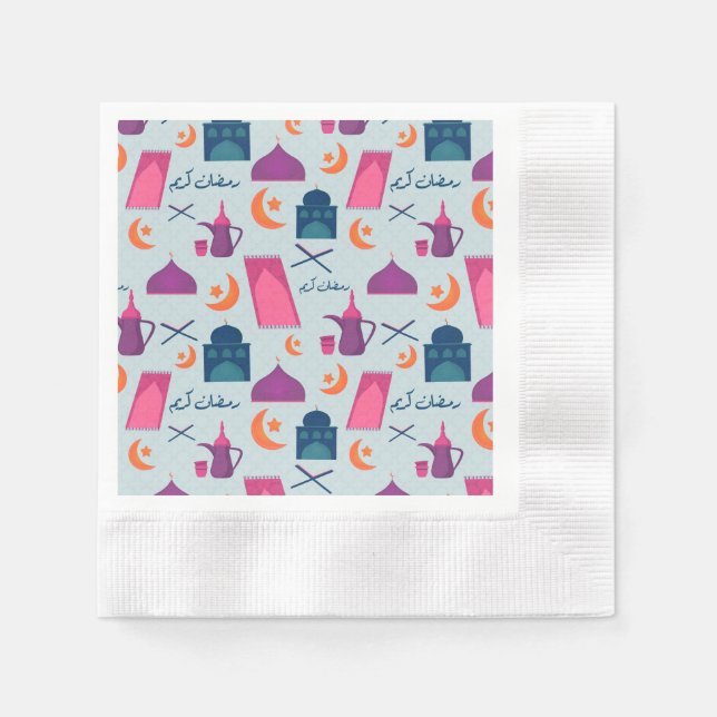 Guardanapo De Papel Happy Ramadan Pattern (Frente)