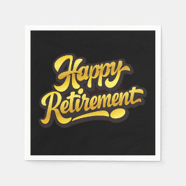 Guardanapo De Papel Happy Retirement Paper Napkin