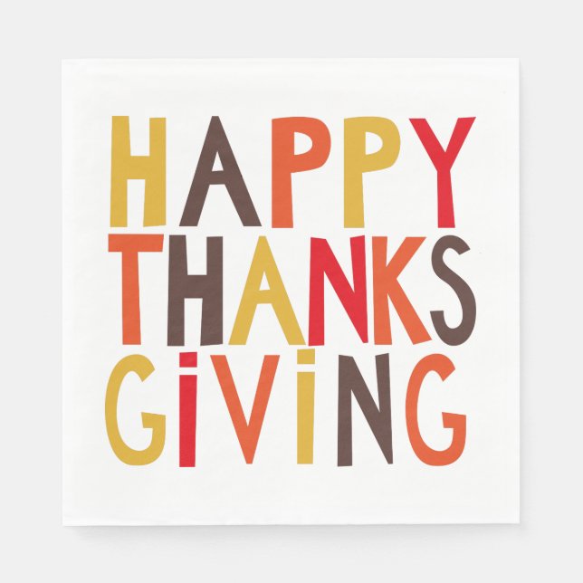 Guardanapo De Papel Happy Thanksgiving! Paper Cup (Frente)