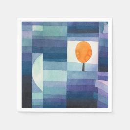 Guardanapo De Papel Harbinger of autumn abstract watercolor Paul Klee