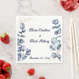 Guardanapo De Papel Harmonia de Flores Silvestres Casamento Personaliz