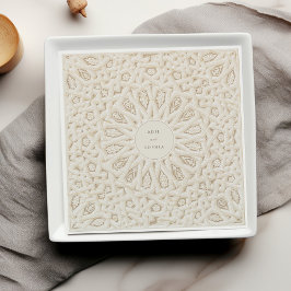 Guardanapo De Papel Harmonia Geométrica Personalizada Casamento Napkin