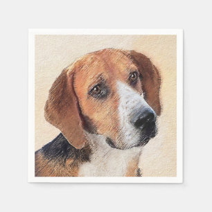 Guardanapo De Papel Harrier Painting (Pintura de Cachorro Original)