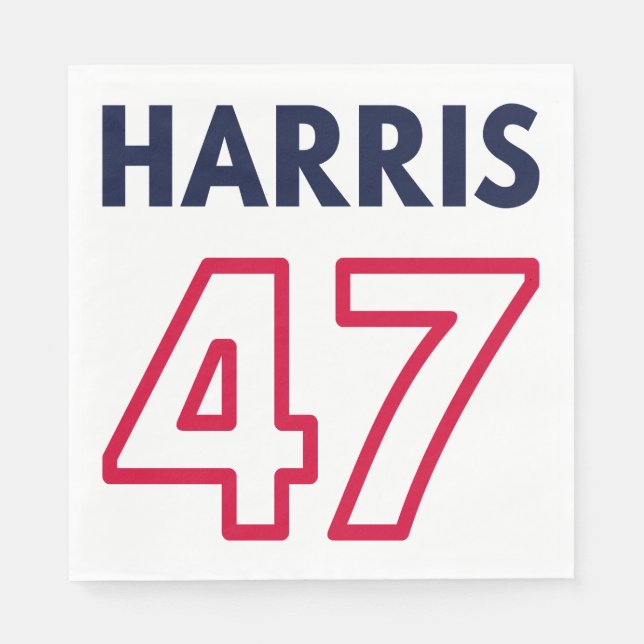 Guardanapo De Papel Harris 47 III - Kamala Harris Para Presidente (Frente)