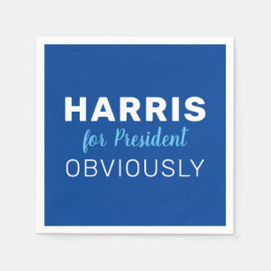 Guardanapo De Papel Harris Para Presidente Obviamente Sinal 2024