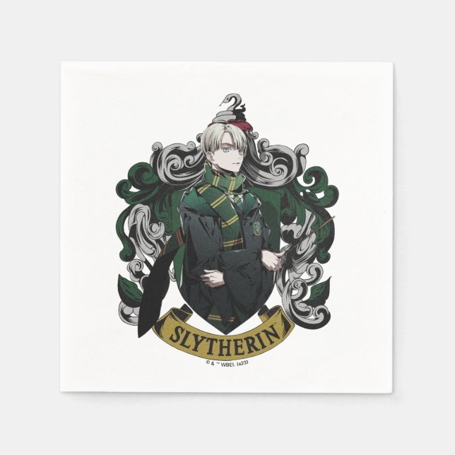 Guardanapo De Papel HARRY POTTER™ | Anime Draco Malfoy House Crest (Frente)