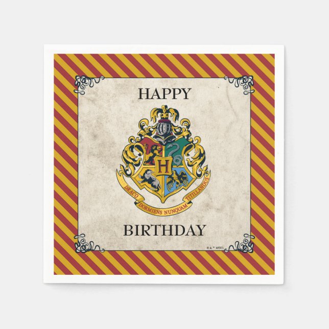 Guardanapo De Papel Harry Potter | Aniversário de Hogwarts (Frente)