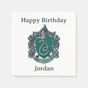 Guardanapo De Papel Harry Potter   Brasão de Slytherin Verde