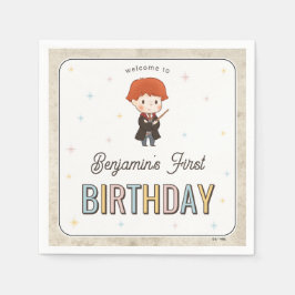 Guardanapo De Papel Harry Potter Chibi Ron Weasley Mago Aniversário