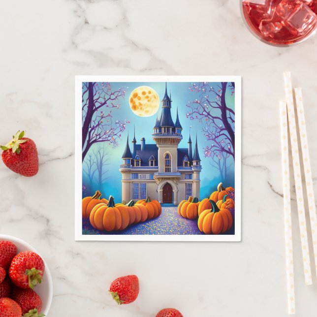 Guardanapo De Papel Harvest Moon Pumpkin Castle Paper (Insitu)