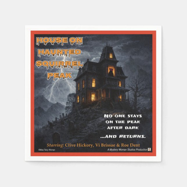 Guardanapo De Papel Haunted Squirrel Peak (Frente)