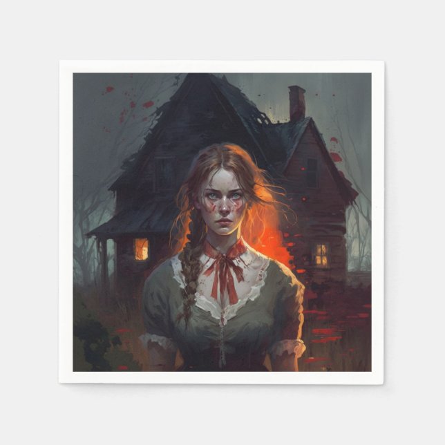 Guardanapo De Papel Haunting house (Frente)