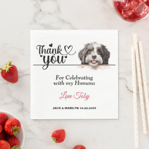 Guardanapo De Papel Havanese Wedding Obrigado