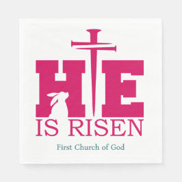 Guardanapo De Papel He is Risen! Easter Sunday