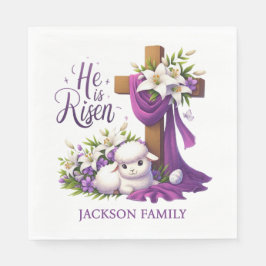 Guardanapo De Papel He is Risen! Easter Sunday Paper