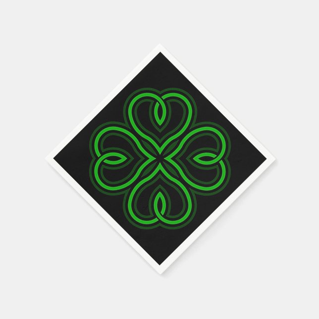 Guardanapo De Papel Heart Shamrock Napkins (Canto)