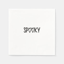 Guardanapo De Papel Heart Typography spooky