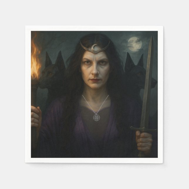Guardanapo De Papel Hecate, Deusa das Cruzadas (Frente)