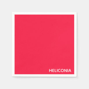 Guardanapo De Papel Heliconia red color name