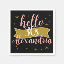 Hello 30 Birthday Personalized Design