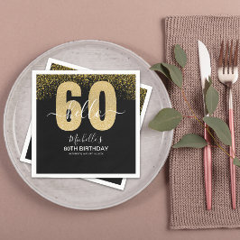 Guardanapo De Papel Hello 60! - Elegant 60th Birthday Woman