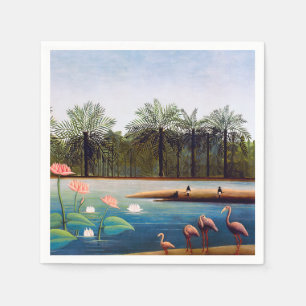 Guardanapo De Papel Henri Rousseau - Os Flamingos