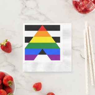 Guardanapo De Papel Hetero de SlipperyJoe Ally Flag gay de presentes L