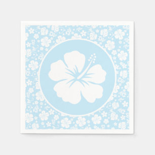 Guardanapo De Papel Hibisco tropical em azul