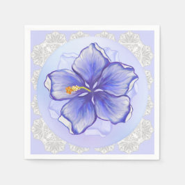 Guardanapo De Papel Hibiscus & lace BLUE