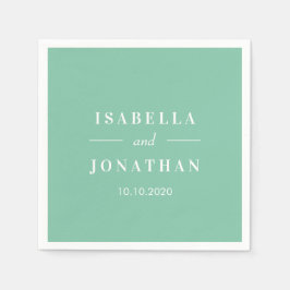 Guardanapo De Papel Hibiscus tropical | Casamento de menta em Cassic