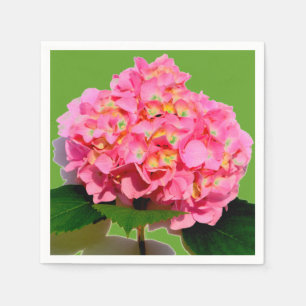Guardanapo De Papel Hidrangea Rosa