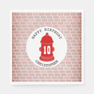 Guardanapo De Papel Hidrante de incêndio + Festa de aniversário de b