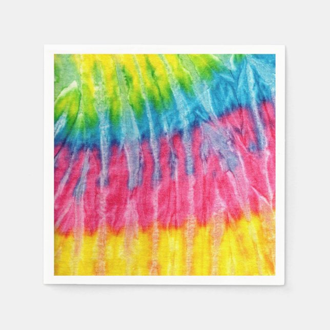 Guardanapo De Papel Hippie Boho Tie-Dye (Frente)