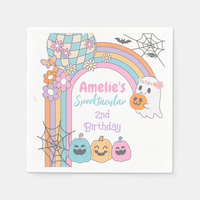 Guardanapo De Papel Hippie Hallowen  (Frente)