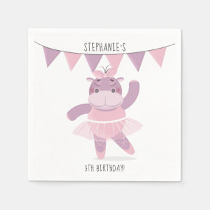 Guardanapo De Papel Hippo Ballerina Napkins