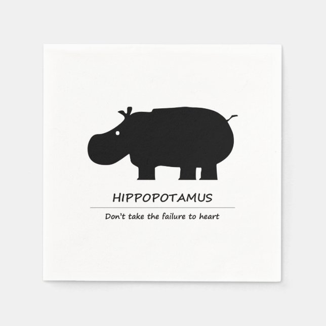 Guardanapo De Papel Hippopotamus (Frente)