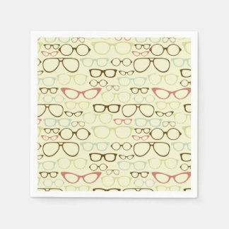 Guardanapo De Papel Hipster de Eyeglass Retroativo